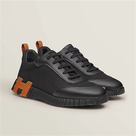 hermes bouncing sneaker black orange|Hermes bouncing sneaker review.